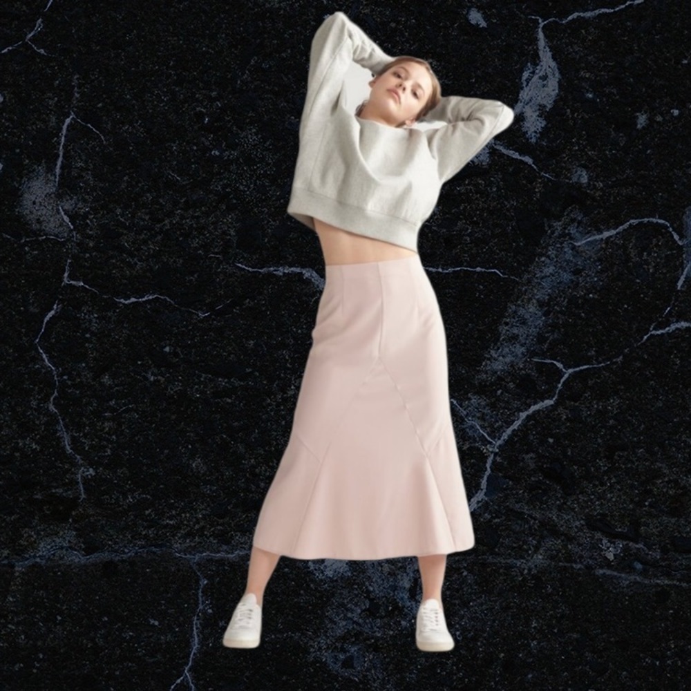 Thakoon High Waisted Midi Slip Skirt size 2